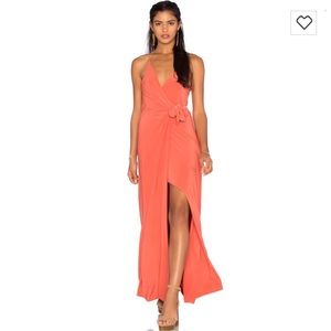 Veronica Maxi Dress In Burnt Orange